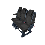 Set huse scaun dedicate Ford Transit Custom, Turneo Custom I, 2012-2023, 3 locuri, pentru randul 2 si 3 de scaune AutoDrive ProParts