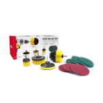 Set perii abrazive, 10 buc, pentru burghiu, AMIO AutoDrive ProParts