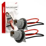 Mufa bec T15, plastic; soclu, set 2 buc.; AMIO AutoDrive ProParts