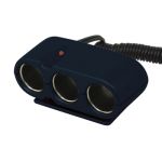 Priza auto tripla Carpoint 12V 5A cu led si cablu de 90cm AutoDrive ProParts