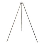 Trepied ceaun 100 cm din otel Brizoll – suport cu lant pentru gatit la foc deschis