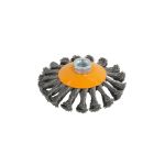 Perie de sârmă conică cu noduri Rotor 115 mm M14 pentru polizor unghiular