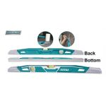 Nivela cu bulă TOTAL Industrial 60 cm pentru zidărie, rezistentă la șocuri (2 fiole)