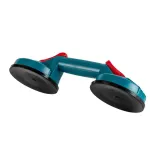 Ventuză dublă pentru geam TOTAL 50 kg, cupe 115 mm, mâner ABS