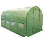 Sera de gradina, tip tunel cu cadru metalic, 250x400cm, 10mp, fereastra suplimentara spate Household NewTrend