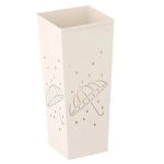 Suport umbrele metalic patrat, 20x20x48 cm, alb Household NewTrend
