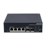 Switch industrial 4 x 1G PoE, 2 x SFP 1G, RS485, Alimentare prin panou solar, Management - HIKVISION DS-3T1506HP-EI-UPS SafetyGuard Surveillance
