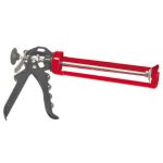 Pistol pentru silicon 225 mm cu cadru din oțel și aluminiu, mecanism cu clichet