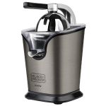 Storcător de citrice Black+Decker 100W cu pârghie, recipient 250 ml, inox