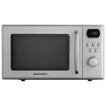 Cuptor cu microunde Daewoo 20L Digital 700W, 8 programe, Child Lock, Argintiu