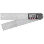 Raportor digital Strend Pro 200 mm din inox (riglă unghiulară) cu afișaj LCD