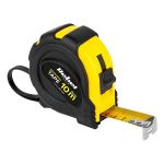 Ruletă metalică Rebel 10 m x 25 mm, cu blocare și retur automat