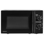 Cuptor cu microunde Toshiba 20L 700W, control mecanic, negru
