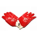 Mănuși roșii din cauciuc scurte Micul Fermier GF-0219, set 12 buc