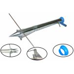 Plantator manual rasaduri din inox Micul Fermier GF-0132 cu supapa si marker distanta