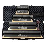 Set 4 gletiere profesionale, lama inox 0.3 mm, Premium Gold, 25, 40, 60, 80 cm, rola gletuit, geanta, Ergoplane, Olejnik GartenVIP DiyLine