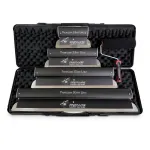 Set 4 gletiere profesionale, lama inox 0.4 mm, Premium Silver, 25, 40, 60, 80 cm, rola gletuit, geanta, Ergoplane, Olejnik GartenVIP DiyLine