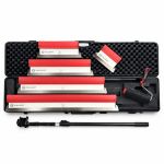 Set 5 gletiere profesionale, lama inox 0.3 mm, 25, 40, 60, 80, 100 cm, adaptor, maner telescopic, rola gletuit, geanta, Fullsoft, Olejnik GartenVIP DiyLine