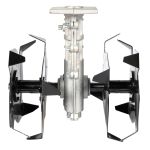 Cultivator (sapa) pentru motocoasa Micul Fermier 28mm 9T M2 – accesoriu afanare si aerisire sol