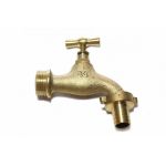 Robinet din alamă 3/4" cu adaptor pentru furtun, galben – Micul Fermier GF-1274