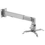 Suport de perete reglabil pentru proiector/retroproiector, 43–65 cm, max. 10 kg, gri