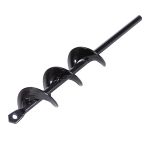 Burghiu de pământ pentru bormașină Micul Fermier, 4 cm x 22 cm (spirală din oțel)