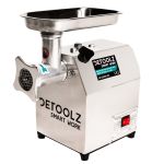 Mașină de tocat carne electrică Detoolz 350W, 60 kg/h, inox, cu 2 site