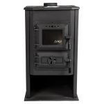 Sobă pe lemne Zora 8.9 kW cu coș central (Micul Fermier)