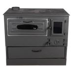 Sobă pe lemne 9 kW Grand Fantazia Lux cu plită și cuptor, evacuare stânga