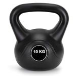 Kettlebell 10 kg, bitum cu invelis rezistent ABS, 25x27 cm, negru Household NewTrend