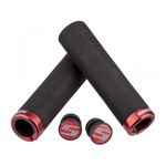 Mansoane SRAM Locking Foam Grips 129mm Negru/Rosu Ultimate FactoryBikes