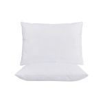 Set 2 Perne ajustabile 50x70 Somnia, microfibra, lavabile la masina, vidat, alb Relax KipRoom