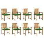 Scaune de grădină cu perne 8 buc. lemn masiv de acacia GartenMobel Dekor