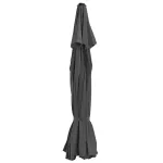 Pânză de schimb umbrelă de soare de exterior, antracit, 515 cm GartenMobel Dekor