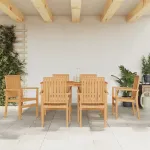 Set mobilier de grădină, 7 piese, lemn masiv de tec GartenMobel Dekor