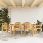 Set mobilier de grădină, 7 piese, lemn masiv de tec GartenMobel Dekor