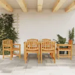 Set mobilier de grădină, 7 piese, lemn masiv de tec GartenMobel Dekor