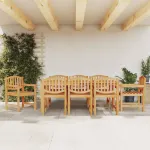 Set mobilier de grădină, 9 piese, lemn masiv de tec GartenMobel Dekor