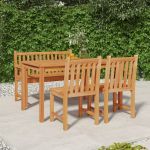Set mobilier pentru grădină, 4 piese, lemn masiv de tec GartenMobel Dekor