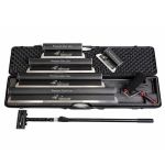 Set 5 gletiere profesionale, lama inox 0.4 mm, Premium Silver, 25, 40, 60, 80, 100 cm, adaptor, maner telescopic, rola gletuit, geanta, Ergoplane, Olejnik GartenVIP DiyLine