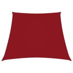 Parasolar, roșu, 2/4x3 m, țesătură oxford, trapez GartenMobel Dekor