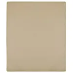 Cearșaf de pat cu elastic, 2 buc, gri taupe, 160x200 cm bumbac GartenMobel Dekor