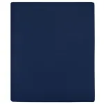 Cearșaf de pat cu elastic, bleumarin, 90x200 cm, bumbac GartenMobel Dekor