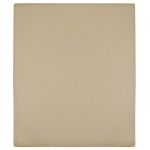 Cearșaf de pat cu elastic, gri taupe, 100x200 cm, bumbac GartenMobel Dekor