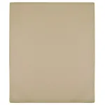 Cearșaf de pat cu elastic, gri taupe, 100x200 cm, bumbac GartenMobel Dekor