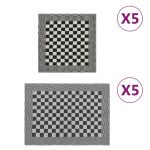 Set de prosoape, 10 buc., negru și alb, bumbac GartenMobel Dekor