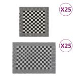 Set de prosoape, 50 buc., negru și alb, bumbac GartenMobel Dekor