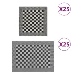 Set de prosoape, 50 buc., negru și alb, bumbac GartenMobel Dekor