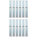 Ancore de sol în formă de L, 12 buc, oțel galvanizat, 5x5x50 cm GartenMobel Dekor