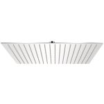 Cap de duș pătrat tip ploaie din oțel inoxidabil 50 x 50 cm GartenMobel Dekor